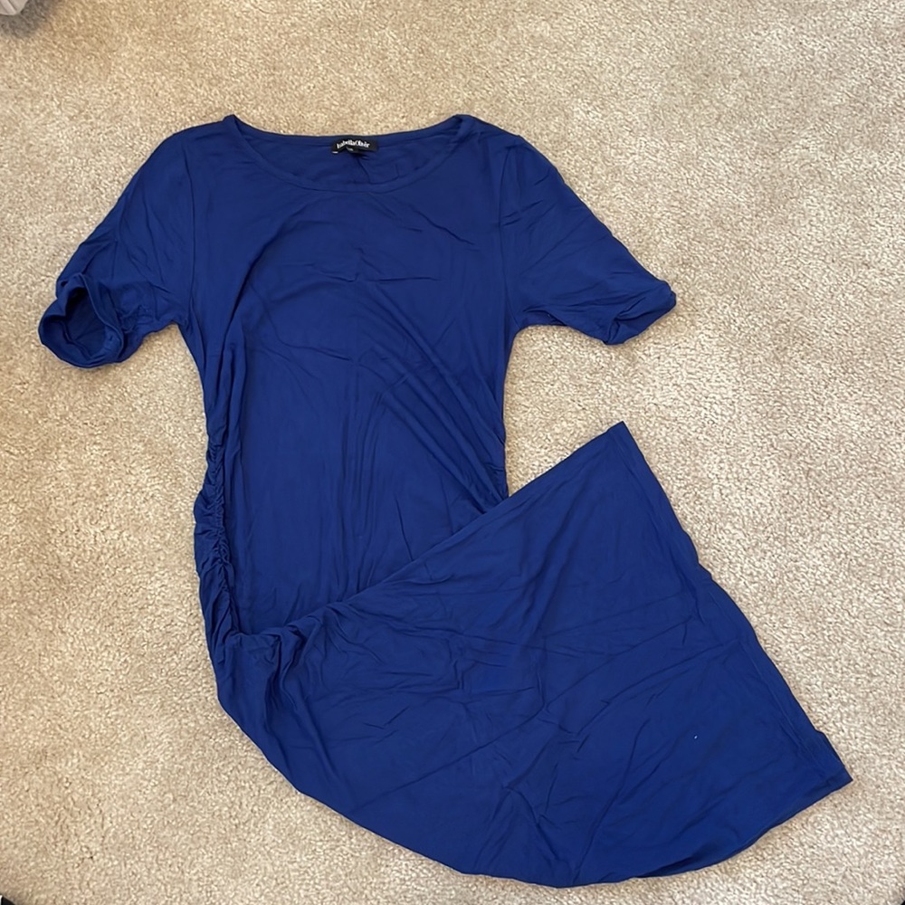Isabella Oliver Blue Size 4 Fitted Maternity Dress GUC